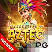 Biểu tượng Kho Báu Aztec với mặt nạ vàng